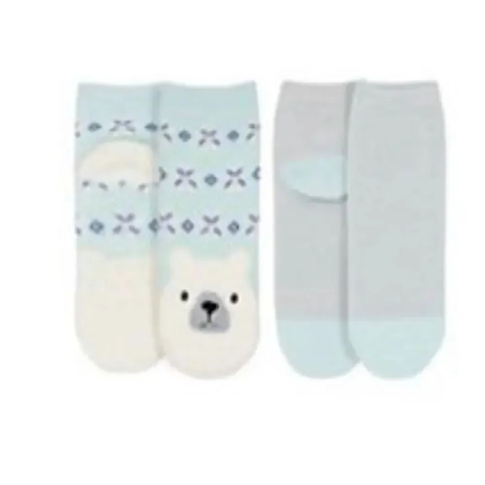 Cuddl Duds Girls 4-10 Ankle Double Layer Slipper Socks Total 6 Pr